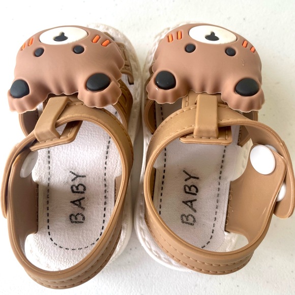 Baby Bear Sandals Size 18 Cute Summer Toddler Shoes - Picture 3 of 5